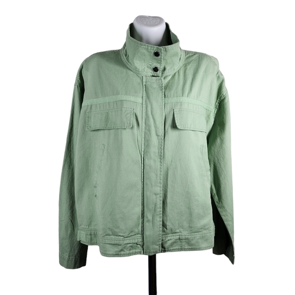 TREASURE & BOND STAND COLLAR JACKET - Picture 1 of 10